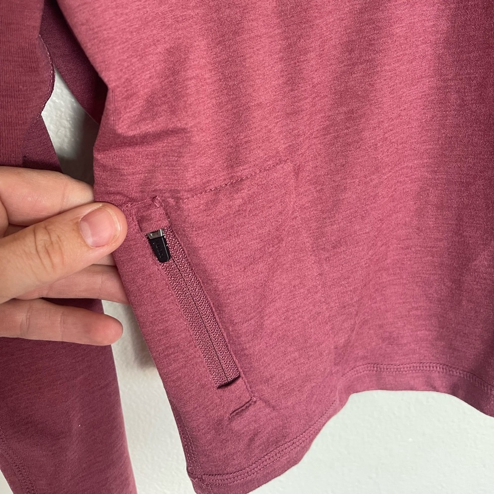 Vuori Crescent 1/2 Zip Pink Desert Rose | Size Large - Picture 5 of 8